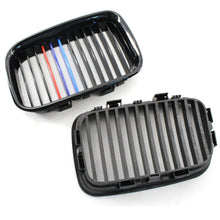 Load image into Gallery viewer, For BMW E36 Sedan Coupe M3 1990-96 Gloss Black M-Color Front Kidney Grille Grill