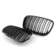 Load image into Gallery viewer, For BMW X5 X6 E70 E71 07-13 Front Grille Grill Kidney Cover Vent Gloss Black ST