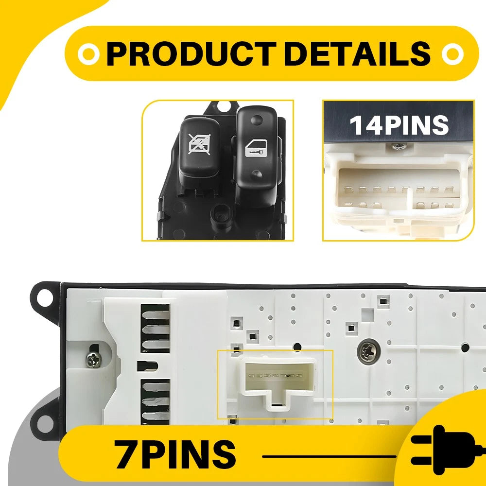Master Power Window Switch Control Fit Toyota Landcruiser HDJ100 FZJ105 1998-02