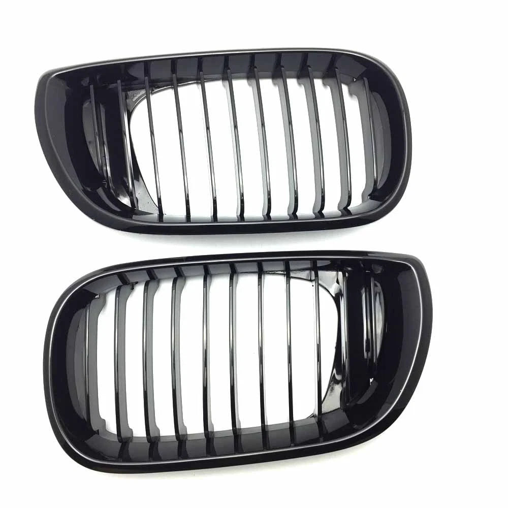 Gloss Black Front Kidney Grill Grille For BMW E46 4 door 4D 3 Series 02-05 ST