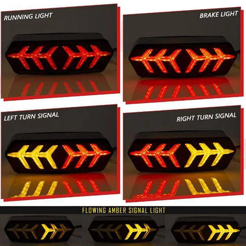Motorcycle LED Tail Light Rear Brake Turn Signal For Honda Grom MSX 125 CBR650F