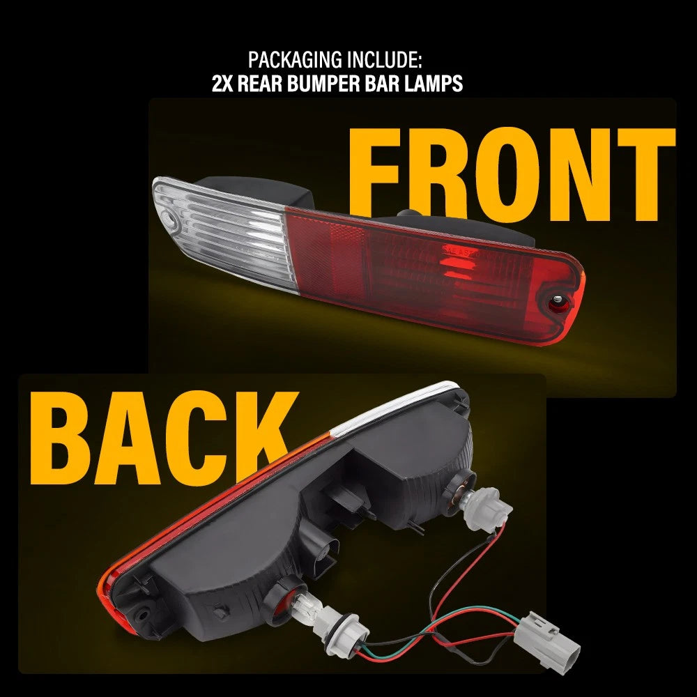 2PCS For Mitsubishi Pajero NP 2002-2006 LH RH Rear Bumper Bar Lamp Tail Light