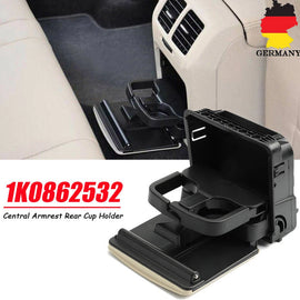 Rear Central Armrest Cup Holder For Jetta MK5 2005-2010 For Golf MK5 2006-2011 S