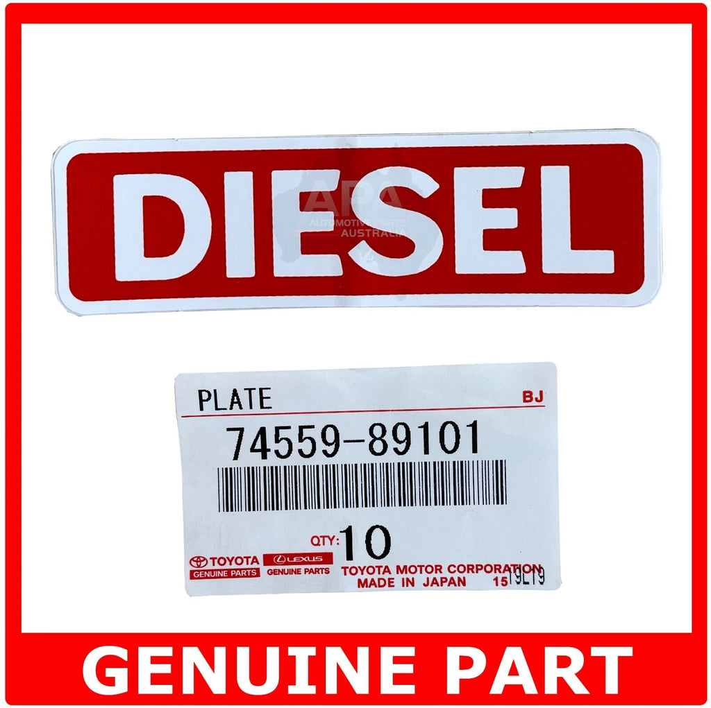 GENUINE Toyota Diesel Sticker Decal Fuel Warning Caution Label Sticker Stick On