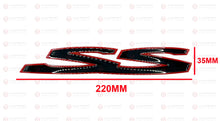Load image into Gallery viewer, Red gloss black SS badge emblem for Holden Commodore VE VF SV8, rear side fitment