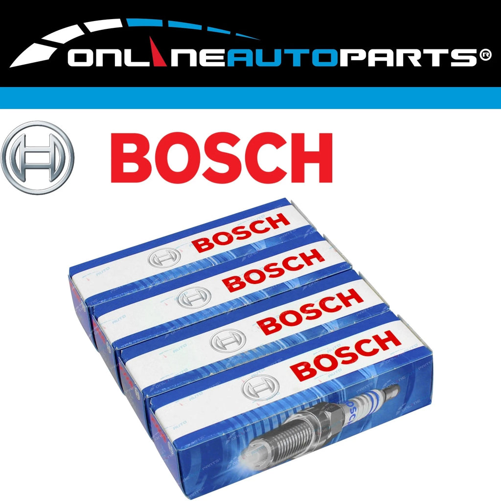 Bosch Spark Plug 4cyl Set for Kia Rio BC 1.5L A5D 2000~2005 1493cc Engine