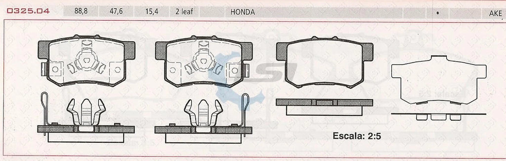 Rear Brake Pads and Disc Rotors Set for Honda CRV 2.4 RE4 2007-12