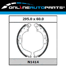 Load image into Gallery viewer, Set Rear Drum Brake Shoes Linings Pads for Landcruiser 40 60 70 75 80 Series
