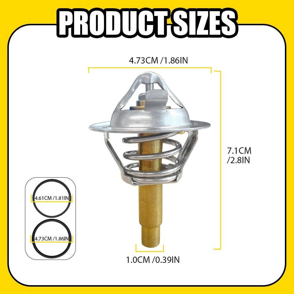 2x Thermostat With 2 O-ring Seal for Mercedes C-Class W203 W204 CL203 W211 R171