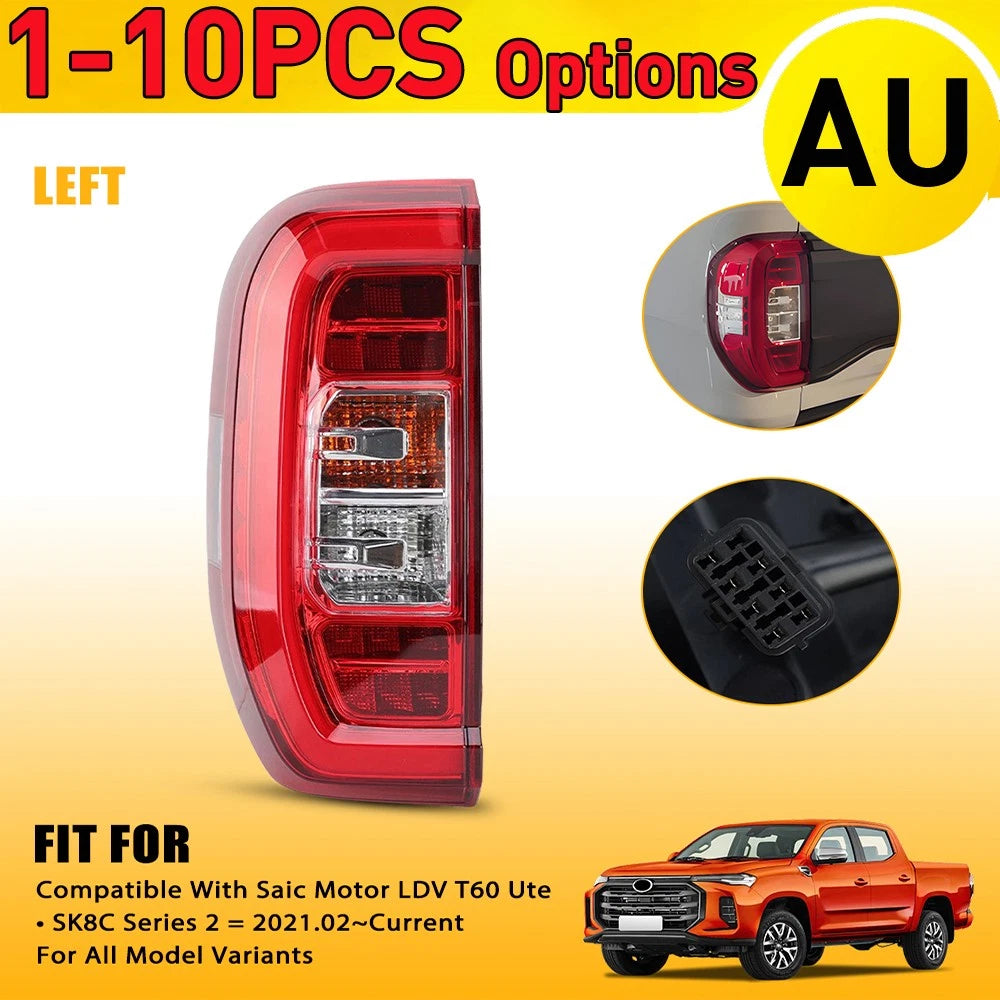 1-10X For LDV T60 SK8C Ute 2021~On PRO LUXE LH Left Hand Tail Light Rear Lamp