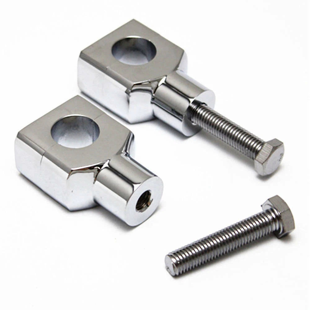 7/8″22mm Motor Aluminium Handle Bar Mount Risers Clamp Chrome for ATV Quad Dirt