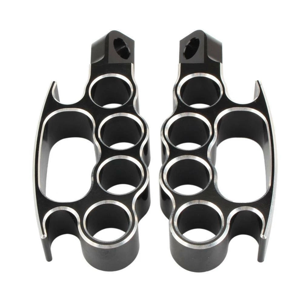 Chrome Cut Flying Male Mount Foot Pegs Footrest For Harley Sporster Softail ST