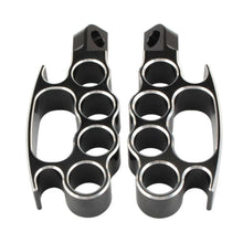 Load image into Gallery viewer, Chrome Cut Flying Male Mount Foot Pegs Footrest For Harley Sporster Softail ST