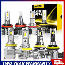 Load image into Gallery viewer, AUXITO 2X H11/H8/H9 9000LM LED Headlight Bulbs 3000K Beam Globe Amber White A