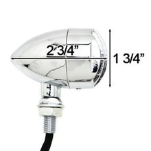 Load image into Gallery viewer, Pair Chrome Grilled Turn Signal Light Indicator Amber Lens Unviersal FOR Harley