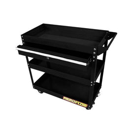 Aeroflow AF98-2032 three-tier workshop trolley with lockable drawer