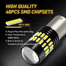 Load image into Gallery viewer, LED Light Bulb BA15S 1156 Brake Turn Reverse Stop Tail White Car Globe NEW AUS