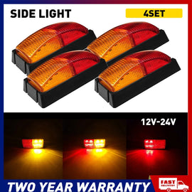 4-20x LED Tail Light Indicator Brake Reverse Turn Signal Trailer Truck 12/24V A