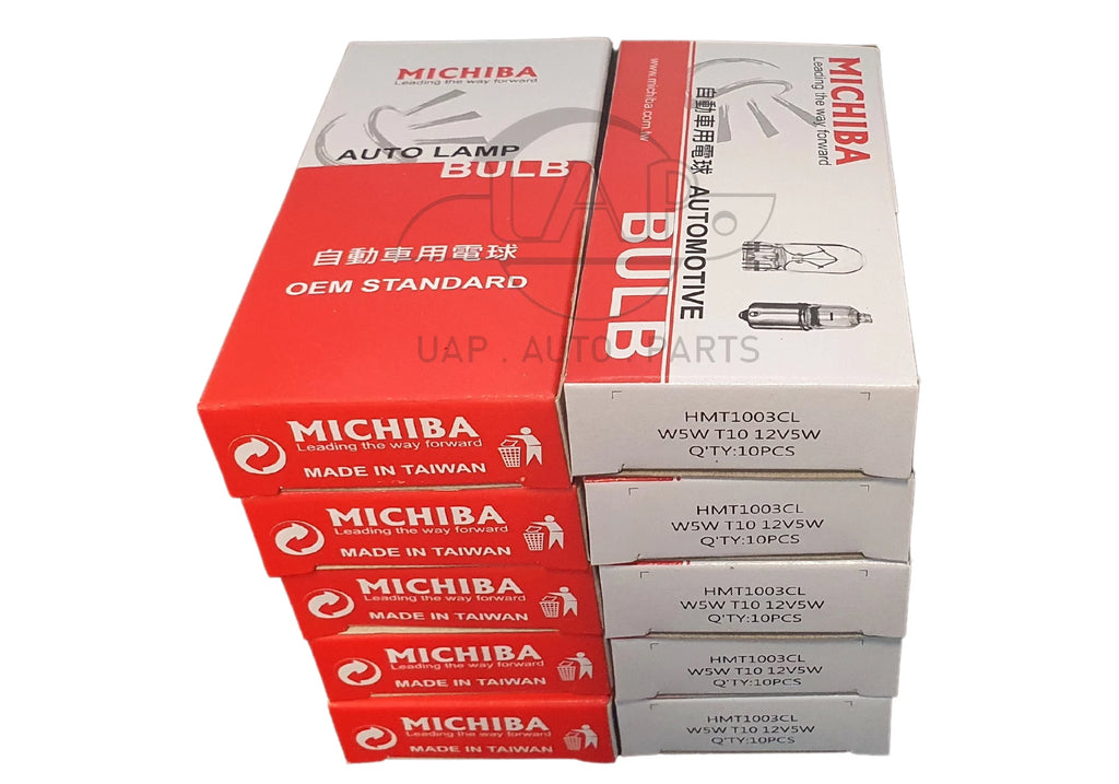 T10 W5W 12V 5W Halogen Wedge Bulbs HMT1003CL – Pack of 100