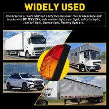 Load image into Gallery viewer, 4/8/20X CLEARANCE LIGHT LED SIDE MARKER AMBER RED TRAILER TRUCK CARAVAN NEWA