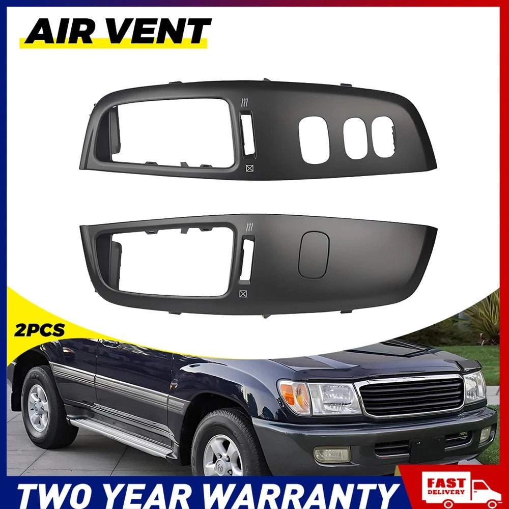 Dash Air Vent Outlet Panel Trim Black For Toyota Landcruiser 100 Series 2003-07