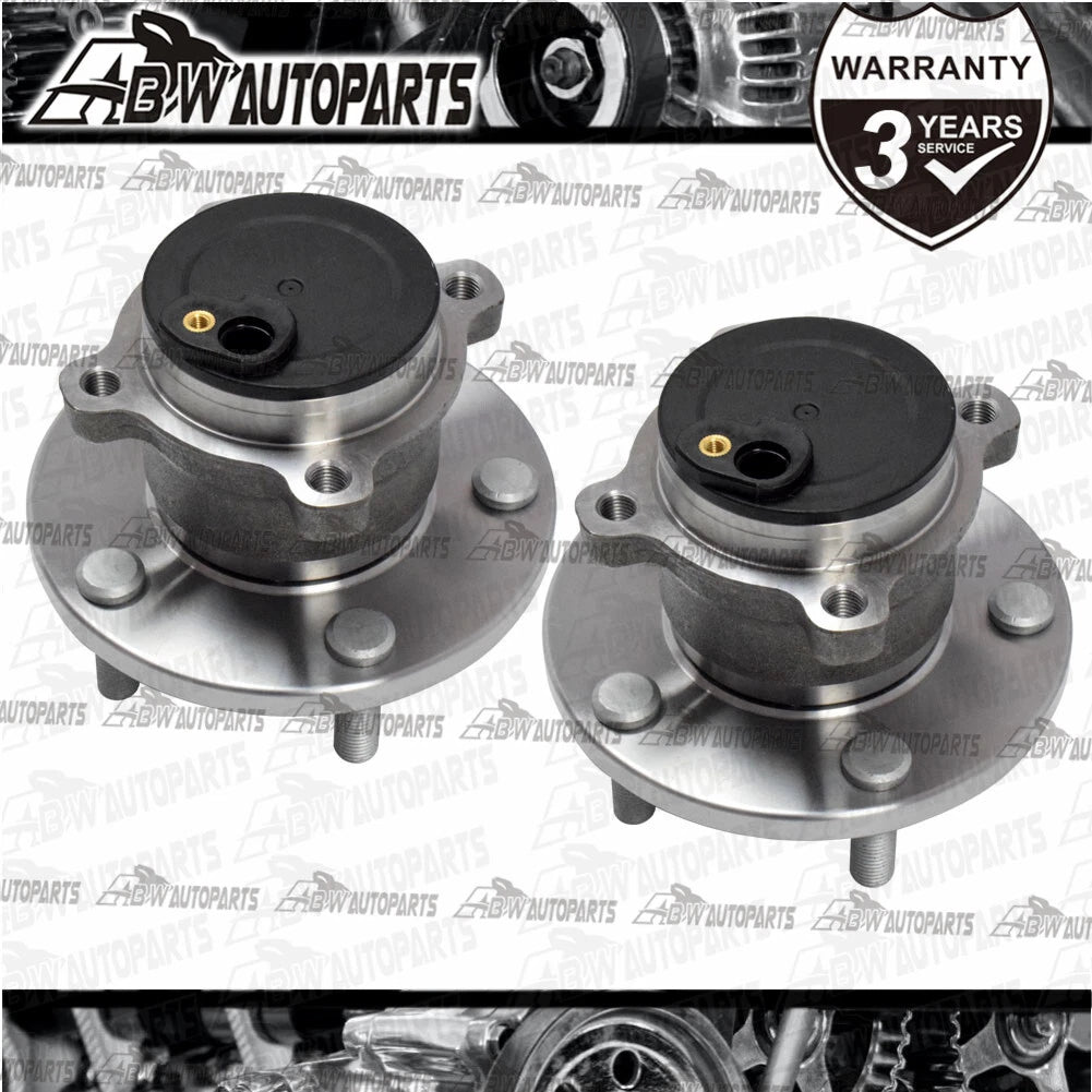 2PC Rear Wheel Bearing Hub With ABS For 2003-2014 Mazda 3 BK BL Inc MPS SP23 OZ