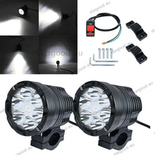 Load image into Gallery viewer, 2x Motorcycle Spot light 6 LED Headlight Bike Waterproof Driving Fog Lamp 30W AU