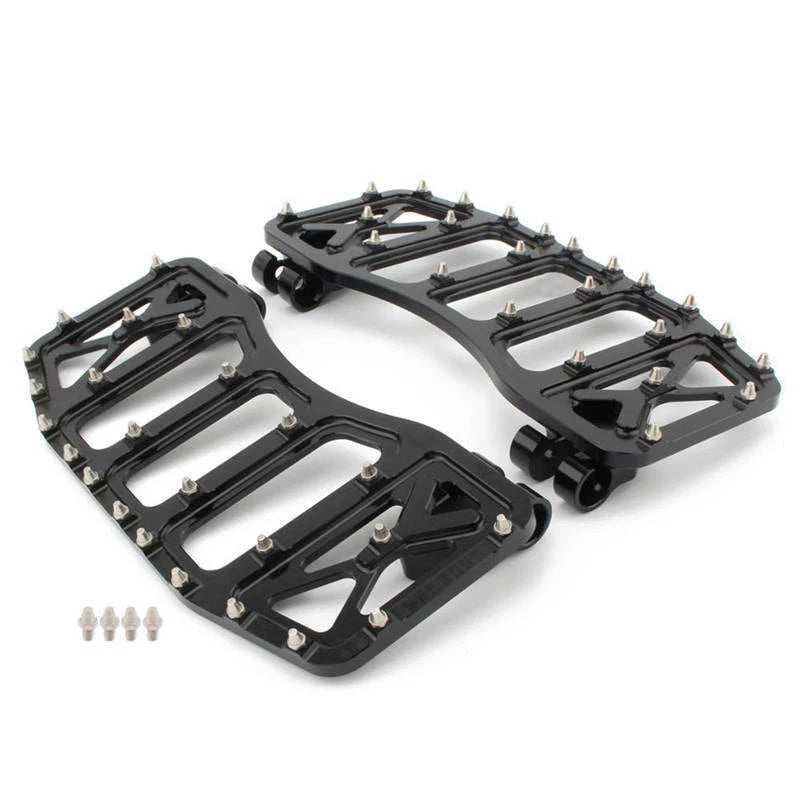 Motorcycle Floorboards Foot Pegs Footrest Pedals For Harley Touring Softail FLST