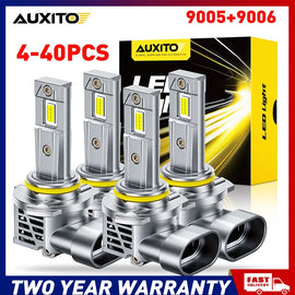 9005 9006 LED Headlight Bulb Hi Low Beam Super Bright White Plug&Play 4-40x A