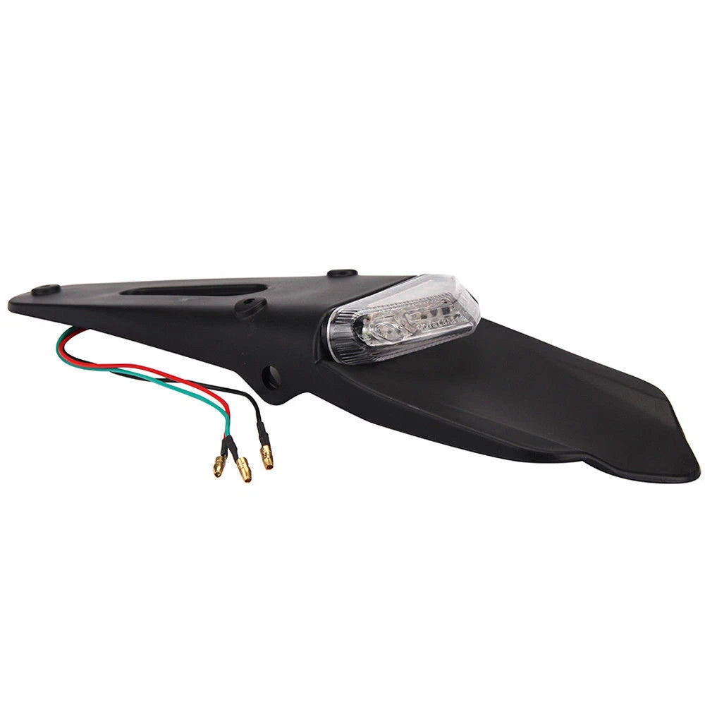 12V Motorcycle Enduro Trial Dirt Bike Fender LED Stop Rear Tail Light Lamp ST