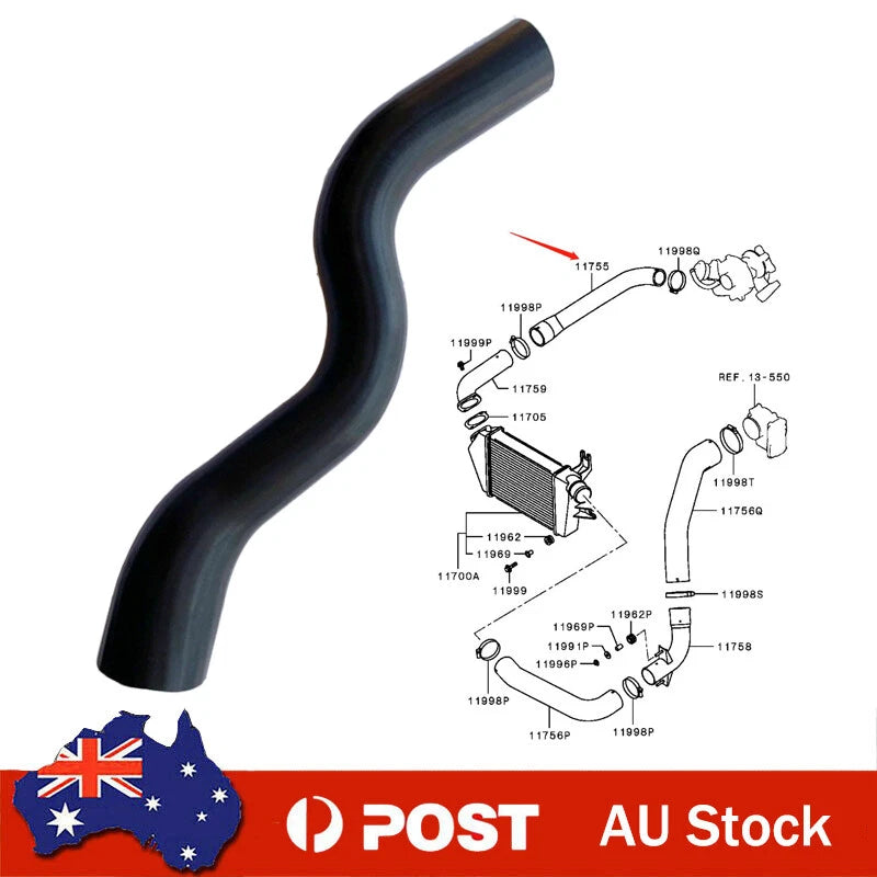 Intercooler to Turbo hose for Mitsubishi Triton MN, 2.5L Turbo Diesel 1505A377
