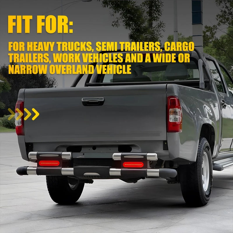 8x 58 LED Sequential Tail Lights 12-24V Trailer Truck Ute Rear Lamps