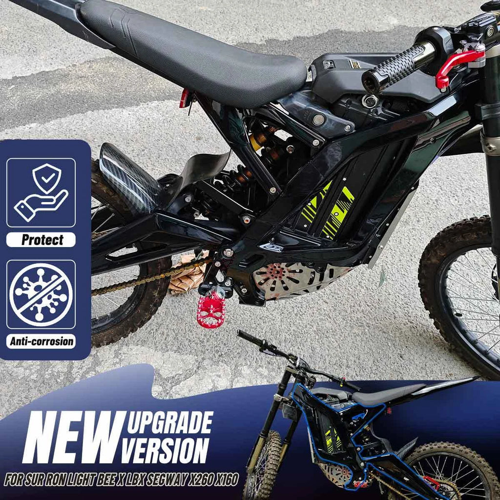 For Sur Ron Light Bee X Gloss Black Frame Guard Fairing Body Kit with Graphics