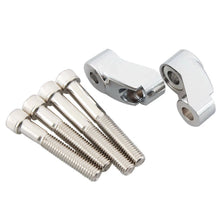 Load image into Gallery viewer, Chrome Turn Signal Relocation Kit 39-49mm Fork Tubes For Harley XL 883 1200 Dyna