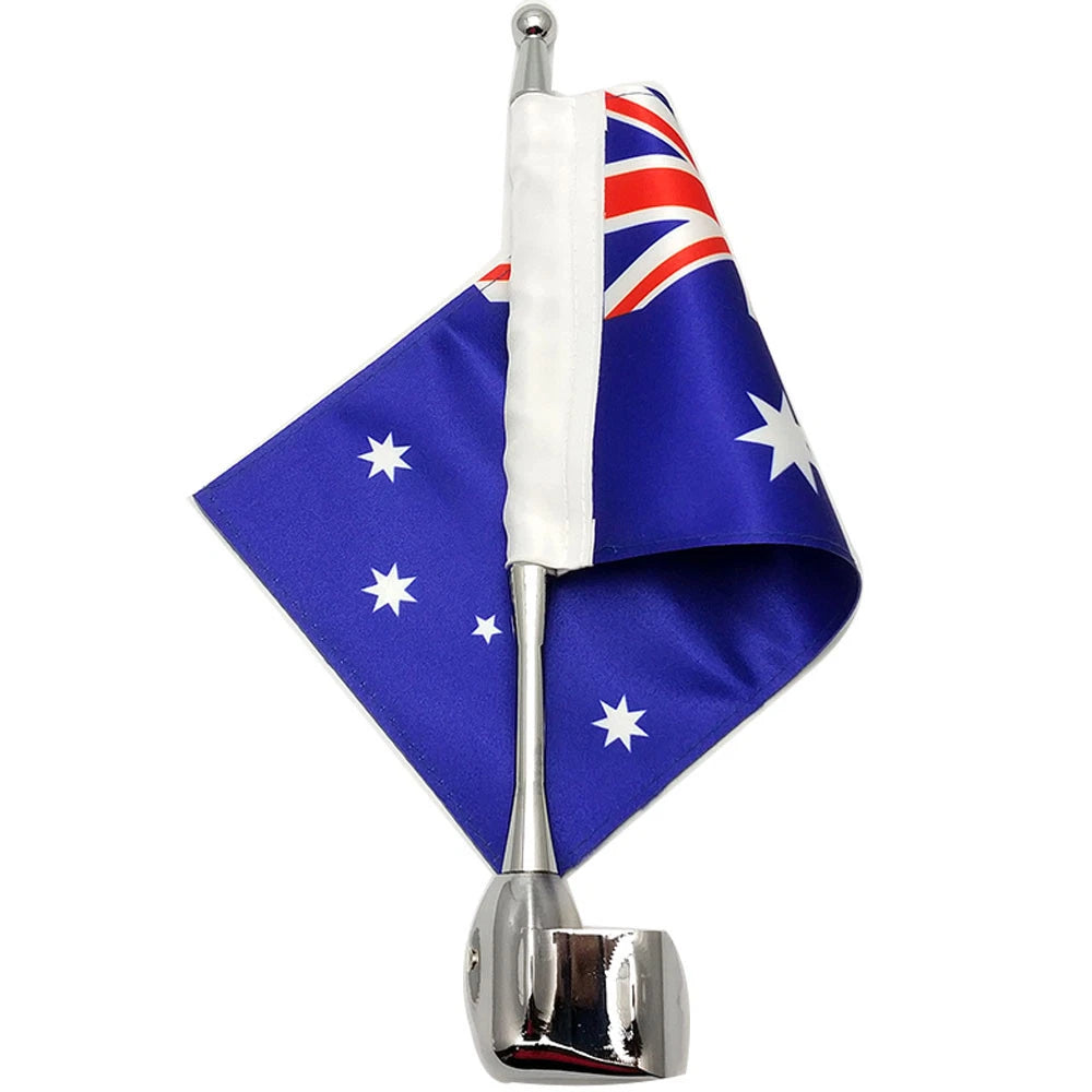 For Honda Goldwing GL1800 Motorcycle Rear Pole AU Australia Flag 2001-2011 ST
