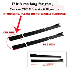 Load image into Gallery viewer, For VW Golf MK5 MK6 MK7 for GTI 2.2M Gloss Black Side Skirt Spoiler Splitter AU