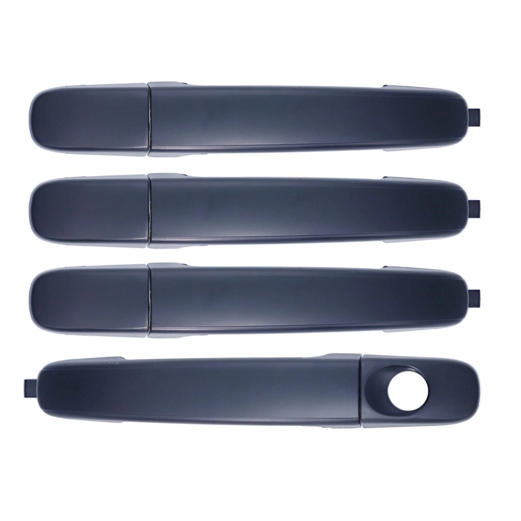 4pc Left & Right Front + Rear Outer Door Handle Black for Ford Falcon FG 2008-16