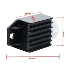 Load image into Gallery viewer, Black Rectifier Regulator 12V 4 Pin 2-Stroke for CPI Keeway AGM Baotian Benzhou