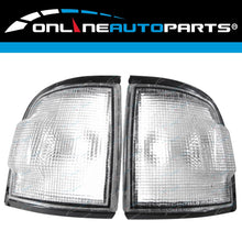 Load image into Gallery viewer, LH+RH Clear Altezza Corner Lights Pair w/Black Trim for Holden Rodeo TF '91-'97