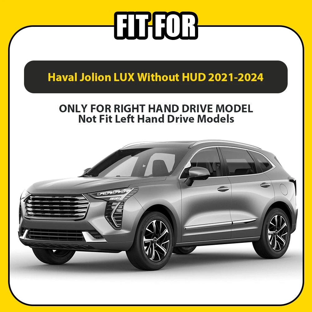 For Haval Jolion Without HUD 20-24 Non-Slip LUX Premium Dash Mat Cover Black