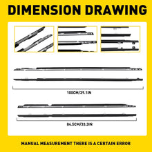 Load image into Gallery viewer, 4x Window Chrome Trim Seal All Doors For 1990-1997 Toyota Landcruiser 80 Series