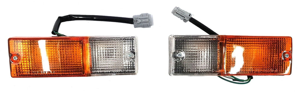 *NEW* BUMPER BAR BULLBAR INDICATOR BLINKER LIGHT LAMP (170mm x 55mm) PAIR: LH+RH