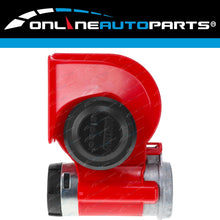 Load image into Gallery viewer, Stebel Nautilus RED Car Air Horn Kit 12 volt LOUD 139dB Electric Relay