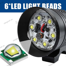 Load image into Gallery viewer, 2x Motorcycle Spot light 6 LED Headlight Bike Waterproof Driving Fog Lamp 30W AU