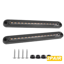 Load image into Gallery viewer, 4x 15 LED Tail Lights Brake Indicator Reverse Slim Strip RV Trailer Lights UTE