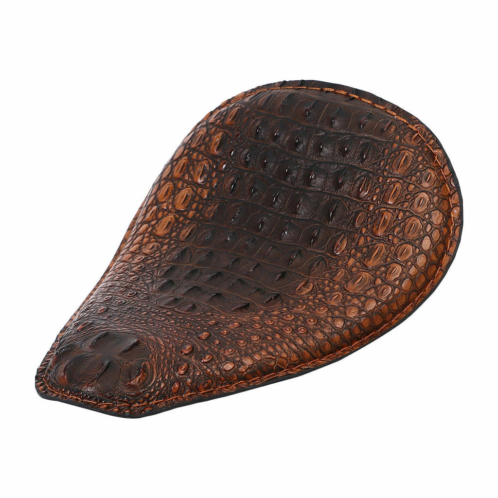 Motorcycle Emboss SOLO Seat + 3" Springs Bracket For Harley Bobber Chopper ST