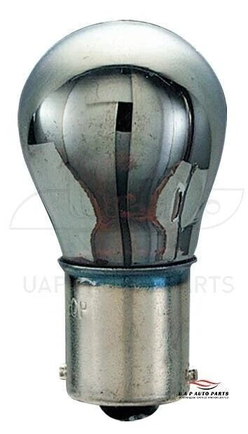 BAU15S Bayonet Globe Silver Coating Amber Indicator Light Globe S25 P21W 2pcs