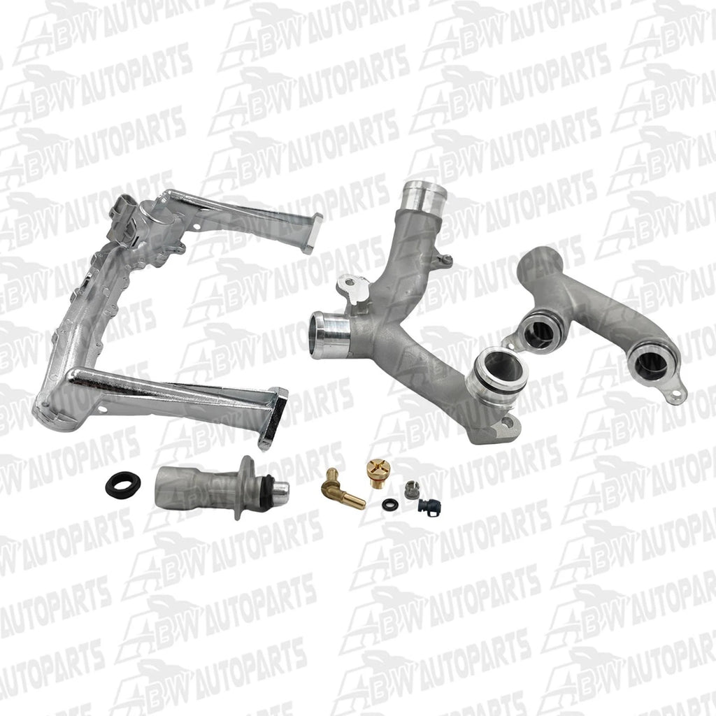 Aluminum Coolant Water Pipe Kit For Jaguar F-Type Land Rover LR4 3.0L V6 5.0L V8