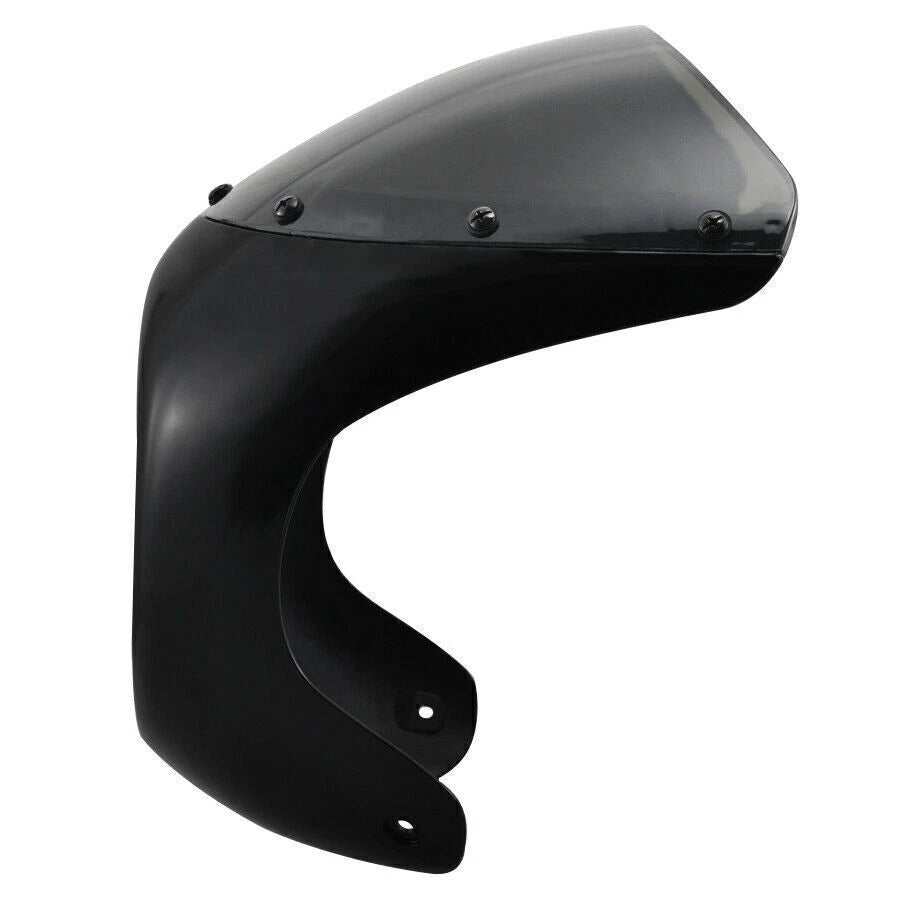 7'' Motorcycle Headlight Cafe Racer Handlebar Fairing Windshield Universal ABS