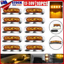 Load image into Gallery viewer, 10x LED CLEARANCE LIGHTS SIDE MARKER LAMP AMBER TRAILER TRUCK CARAVAN 12-24VOLT